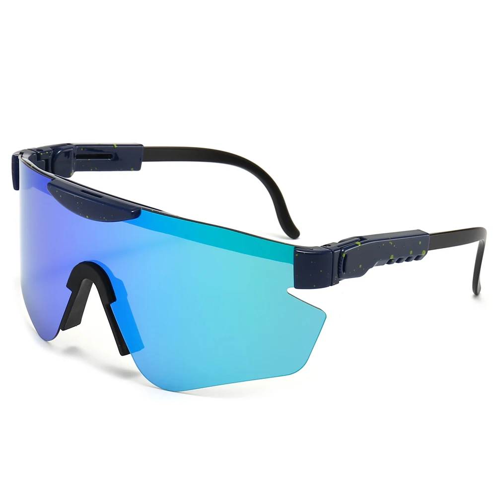 Wholesale Shield Mirrored Rectangle Windshield Sports Pits Sunglasses