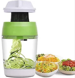 Wholesale Adjustable Cutter With Container Noodle Maker Spiral 5 In 1 Spiralizer Vegetable Slicer