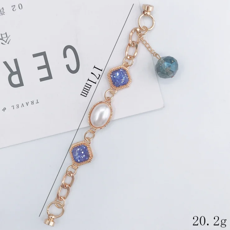 Fashion Custom Rhinestone Jewel Cell Phone Chain Handmade Charm Mobile Phone Chain