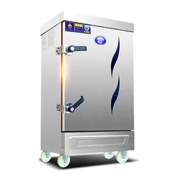 Commercial Rice Steaming Cabinet Steam Buns Automatic Generators 4 6 8 12 24 Tray Gas Electricity Steam Box