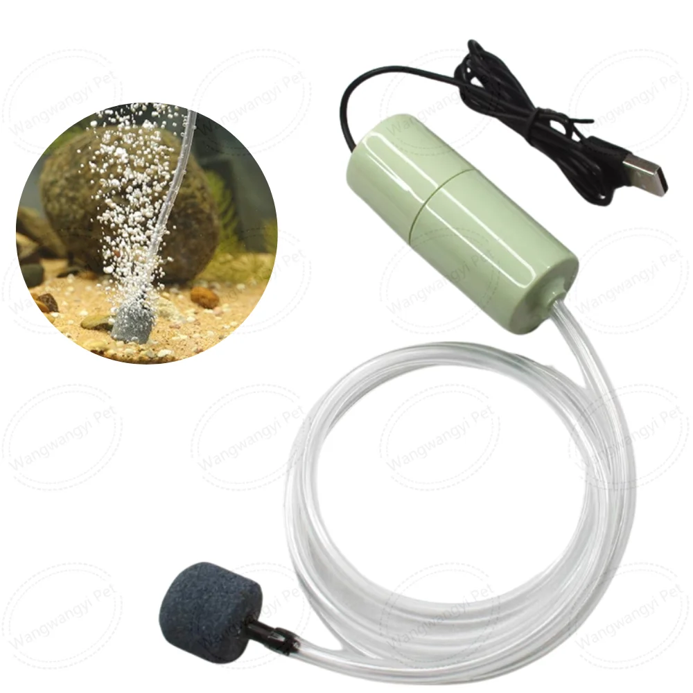 Portable Mini Aquarium Air Pump USB Powered Fish Tank and Fishing Air Pump