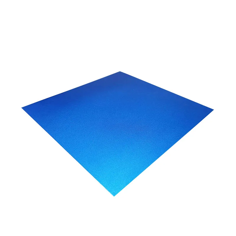 Blue  Sandblasted  Anodized Color Custom Source Manufacturers Light Matte Frosted Indoor   Aluminum Plate