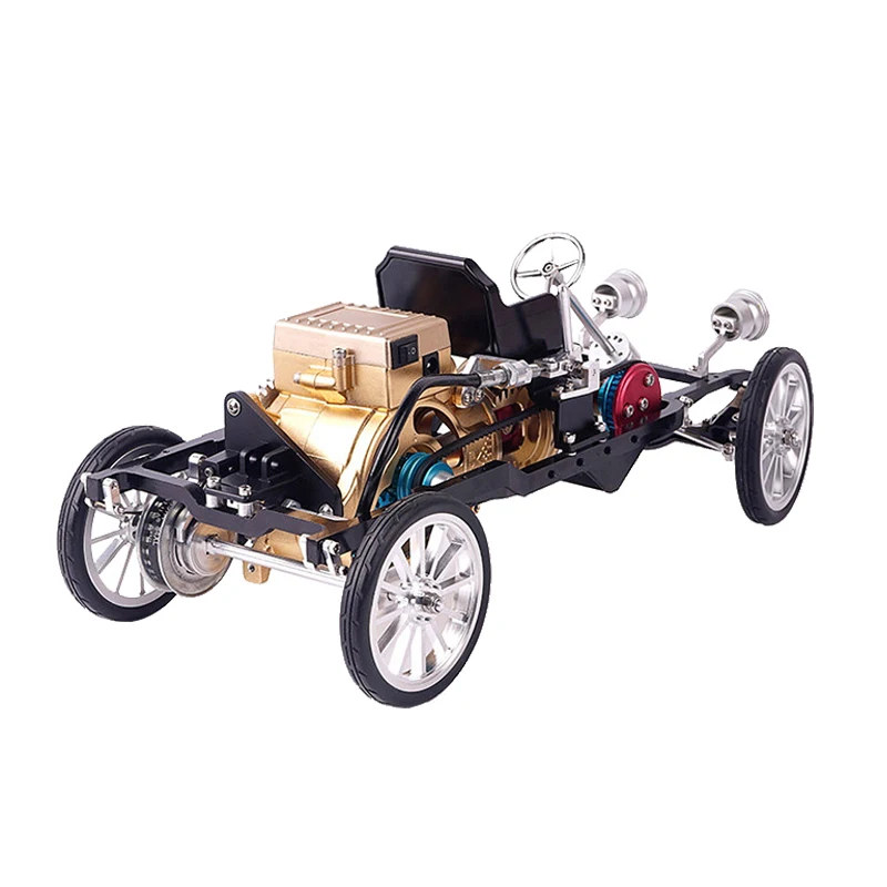 STEM montesori education toys All-Metal Single-Cylinder Engine  Simulation Mini Car Assembly Model Toy  For child Creative Gift