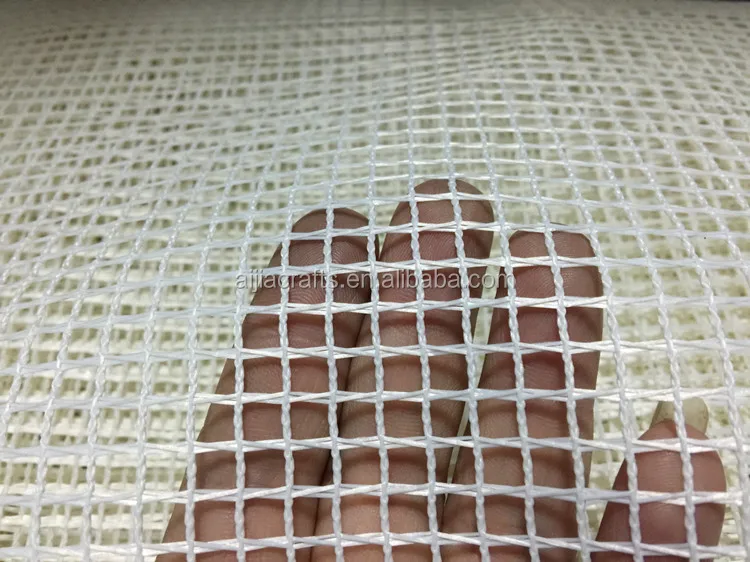 White Blank Canvas Mesh Rug Hooking Mesh DIY Rug Tapestry Home Deco Canvas Diy Crochet