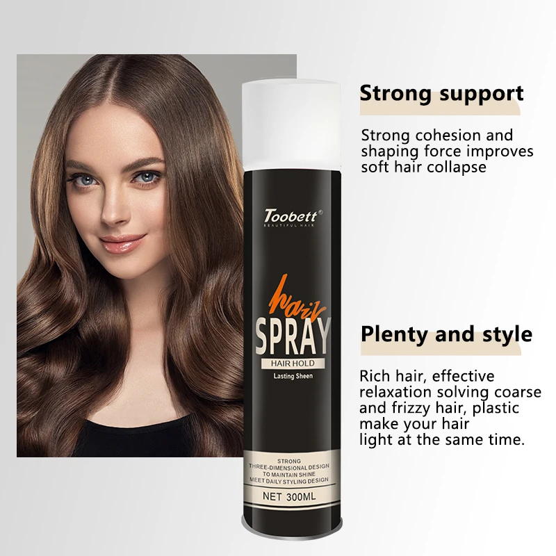 Strong Hold Hair Spray Locks in Style, Adds Shine without Stiffness 300ML