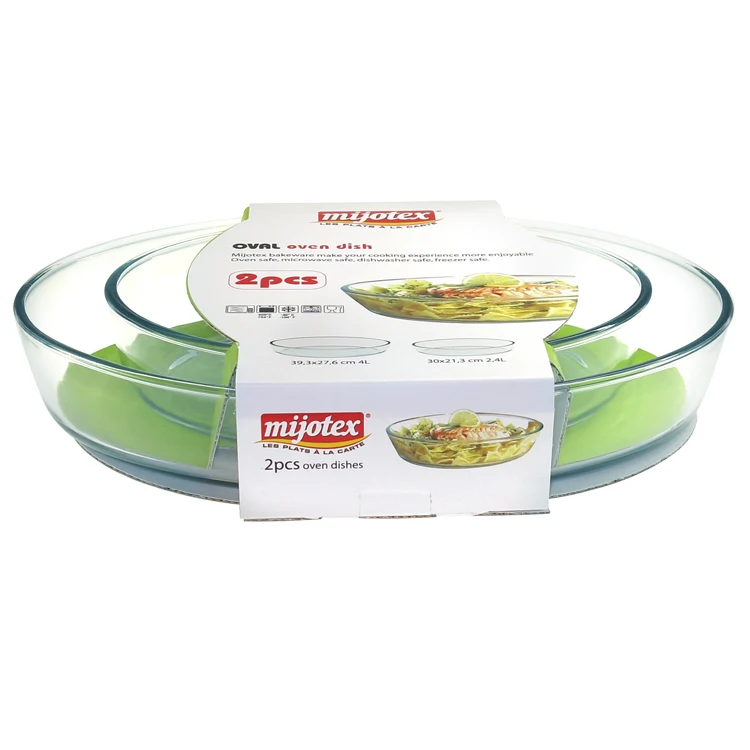 Housewares high Oval high borosilicate glass bakeware
