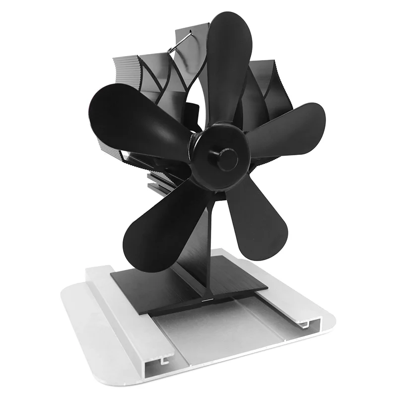 2022 New stove fan Quiet Heat Powered 5 Blade For Wood Log Fire Burner Ecofan