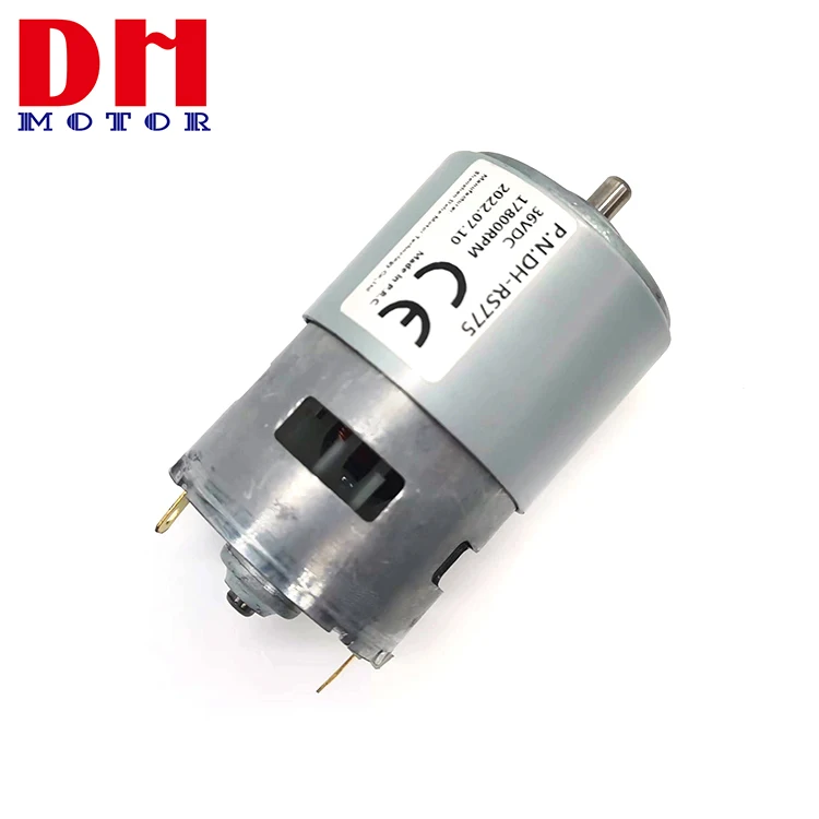 Hot Sale Durable 775 Motor 12v 24v 36v Brush Dc Motor High Rpm Gearbox For Electric Tool