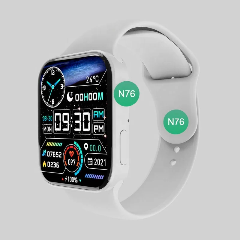 2021 New Cell Mobile Phone wearfit iwo serie 7 smartwatch n76 smart watch n76