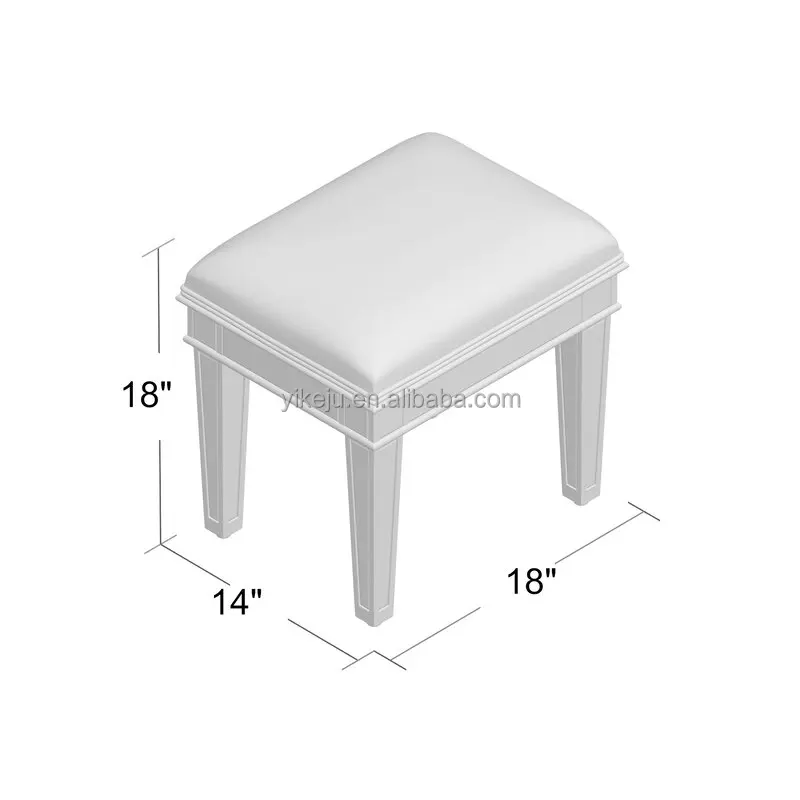 mirror dining table set chair excellent mirror dining room chair living room Makeup stool furniture  OEM Manufacture