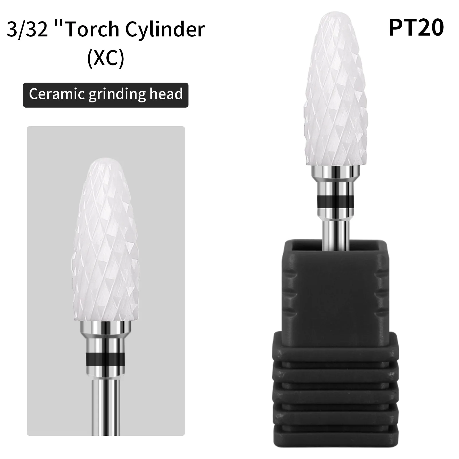 Ceramic Milling Cutter Nail Drill Bit Electric Manicure Drills Pedicure Mill Bits Machine Files Nail Art Tools Equipment