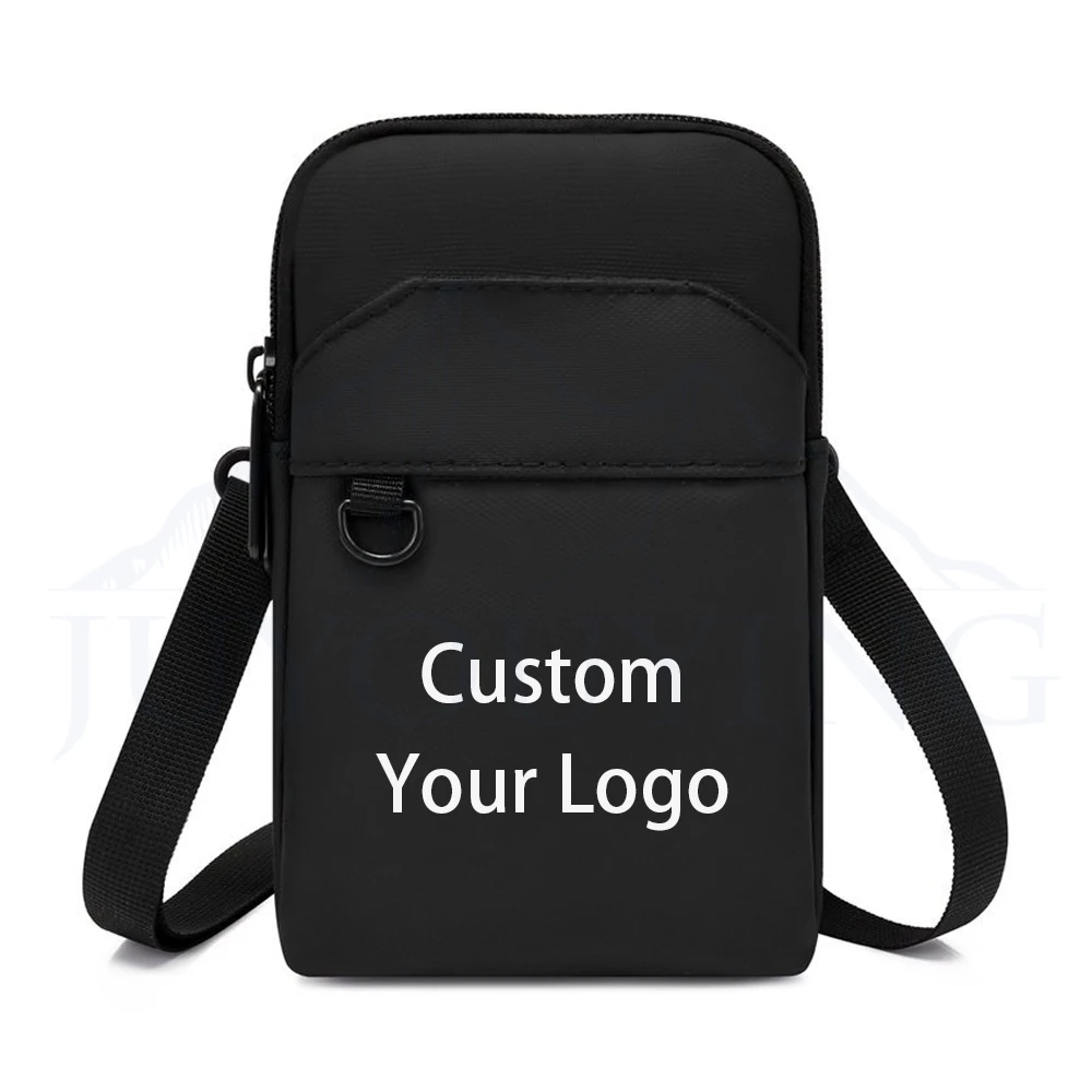 Professional Casual Men Chest Shoulder Bags Custom Phone Sling Crossbody Men Leisure Messenger Mobile Bag