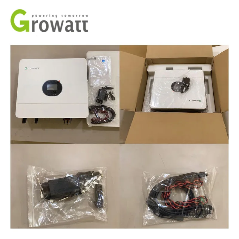 Growatt Solar Inverter SPF 6000 ES Plus 48v 6kw Pure sine wave with inverter Off Grid Inverter