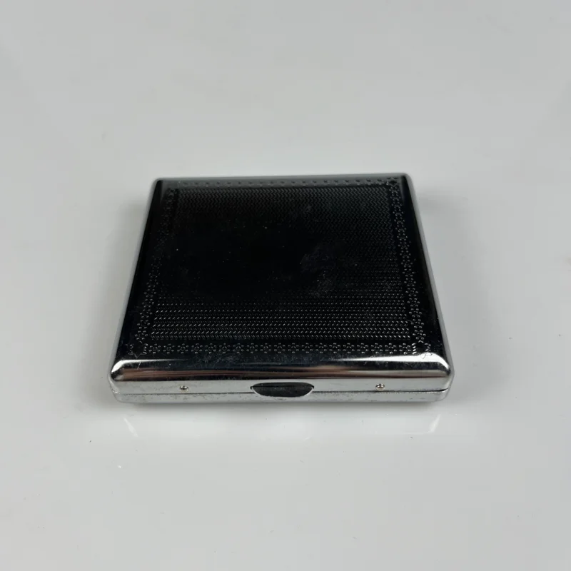 Wholesale Custom Logo Metal Cigarette Case Silver Cigarette Clip Metal Laser Engraving