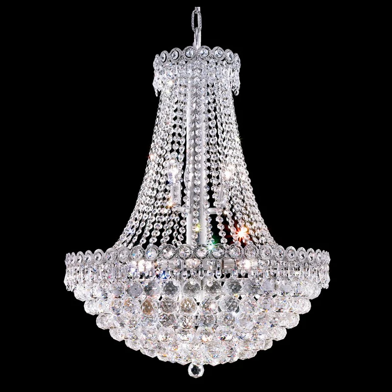 2023 новая популярная современная круглая хрустальная люстра для ресторанов и