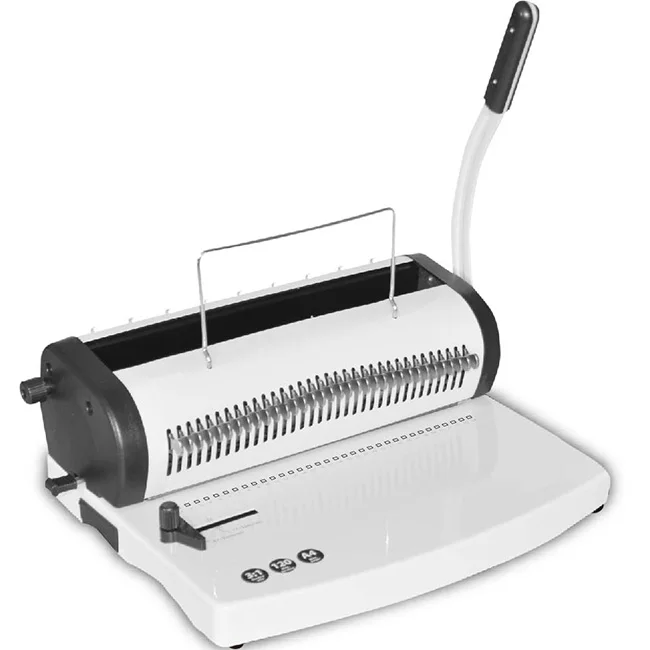 TONGRO-T619  double wire binder  34 hole calender binding machine office book binding machine Note Book wire Binding machine