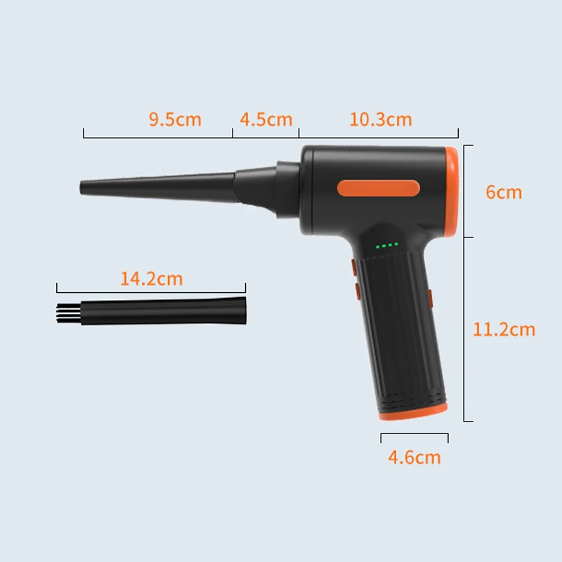 PCMOS Air Duster Cordless Electric Portable Handheld Dust Blower High Power Camera Lens Keyboard Cleaning Dust Blower