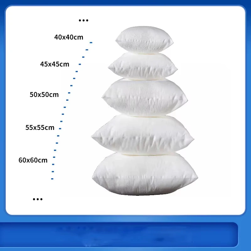 Fabric Pillow Inserts Soft Memory Rebound Home Chair Sofa Cushion Core 30x30cm 30x50cm 40x60cm bed Pillow Core 45x45cm