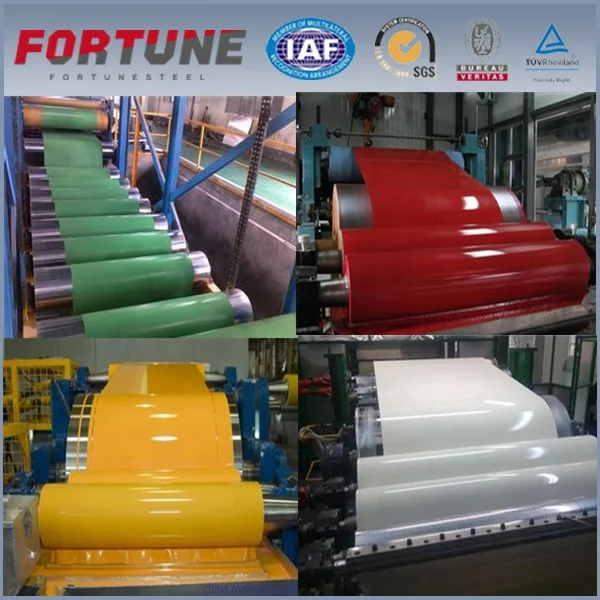 
Steel Sheet Coils (PPGI) ASTM A792 CQAX150 (AZM 150) RAL Color Coated Paint Regular Polyester 25/5 micron (epoxyu) 