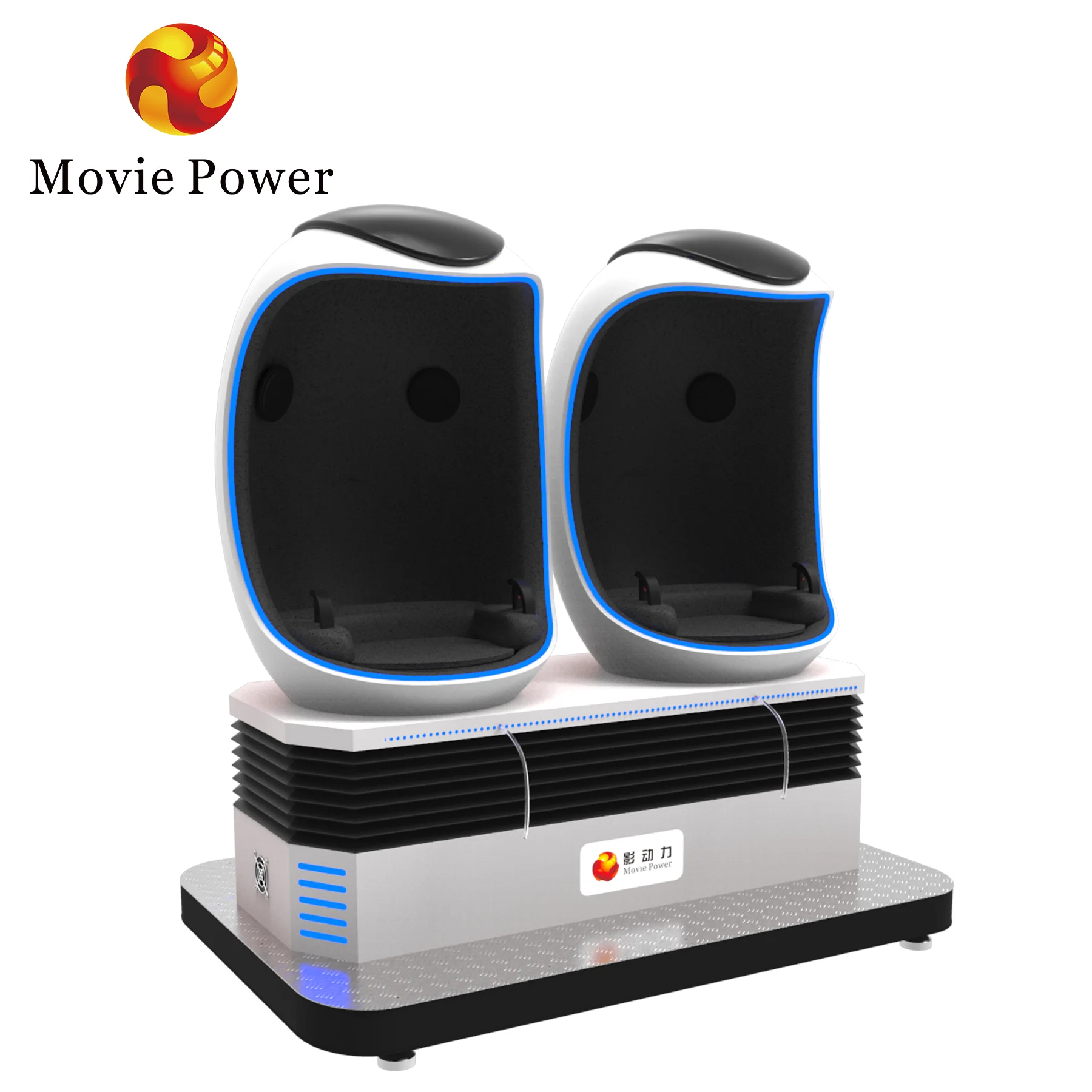 New Technology Indoor 9D Egg Chair VR Cinema Virtual Reality 9D Simulation Rides Made of Durable Metal Fiberglass VR Theme Parks