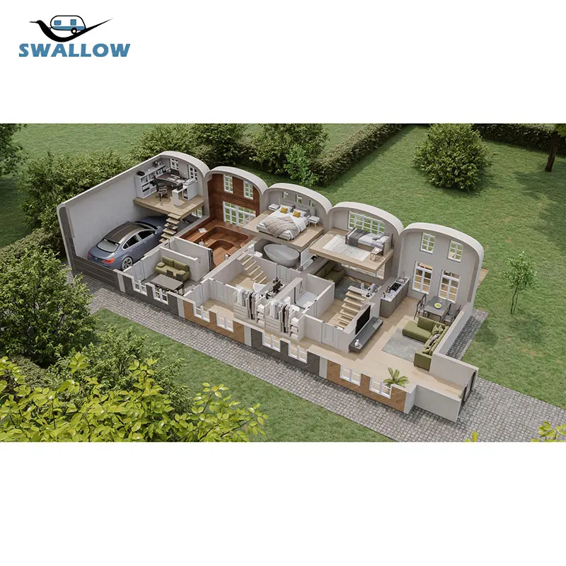 Модульный домашний сборный Роскошный складной дом для расширения дома контейнерный