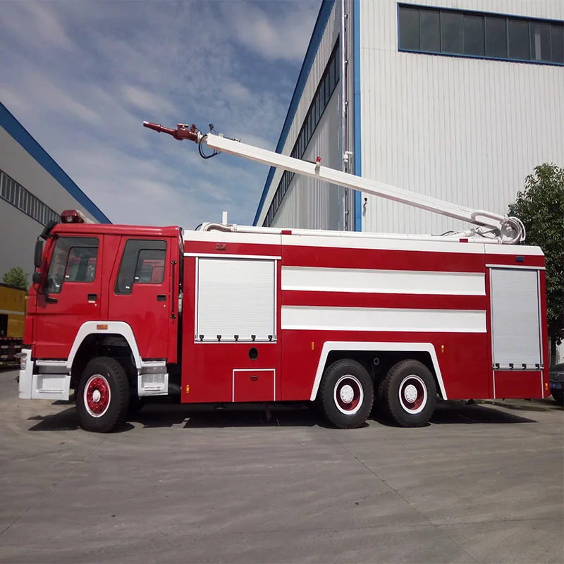 SINOTRUK HOWO 6x4 6x6 Emergency Rescue 18M Water Tower Fire Truck Water Foam Tanker Fire Fighting Ladder Truck