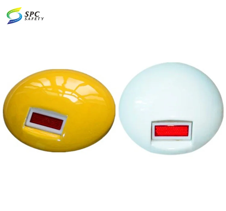 Road Driveway High Visible Mid East One Way Glass Beads Reflective Cat Eye Raised Pavement Reflector Ceramic Road Stud Markers