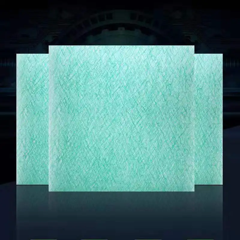G4 Glass Fiber Green White Cotton Filter Raw Material Cotton Fiberglass In Roll For Furniture Spray Booth Filter Media