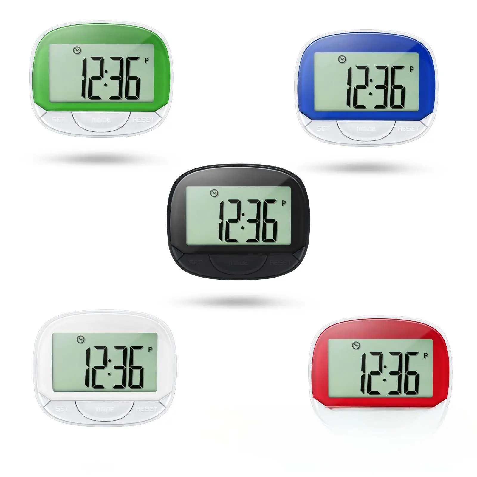 2D Electronic Large Screen Multifunctional Accurate Step Counter Calorie Digital Tracker Mini Pedometer waterproof with CE ROHS