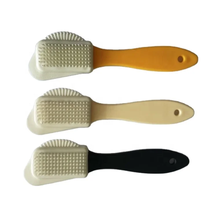 Long Plastic Handle Shoe Cleaning Brush Snow Boots Suede Nubuck Leather Caring Cleaning Restorer Natural Soft TPR Crepe Brush