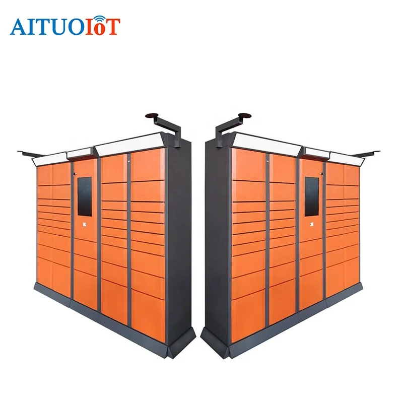 Parcel Locker Mobile Phone App & LCD Screen Control Smart Parcel Locker
