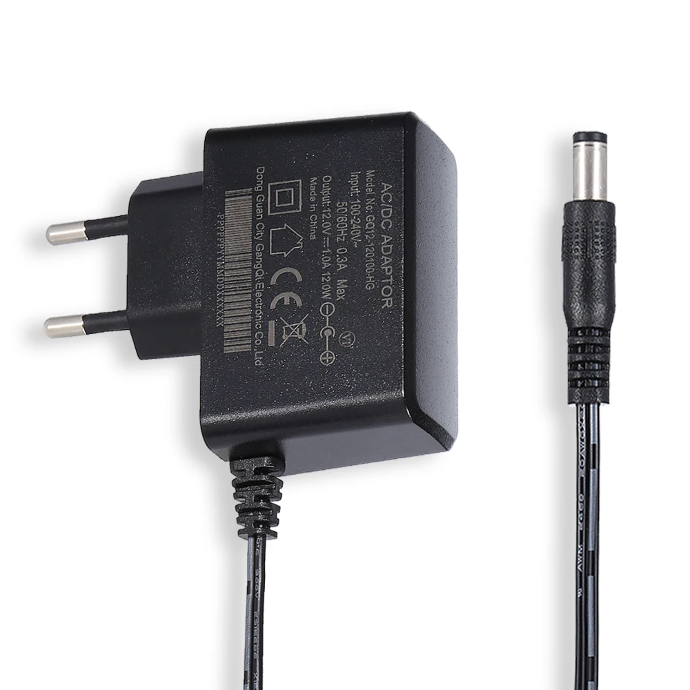 
OEM/ODM 12v 1a Factory Price US EU Universal Input AC Adaptor 50/60Hz DC Low Hot Selling CCTV Accessories Supply Power Adapter 