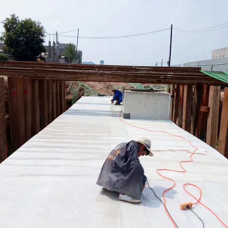 PE Self-Adhesive Waterproof Roofing Membrane Coil-Shaped 2mm Thick Rolls Flat Roof Leakage Protection Hotels Buildings Asphalt