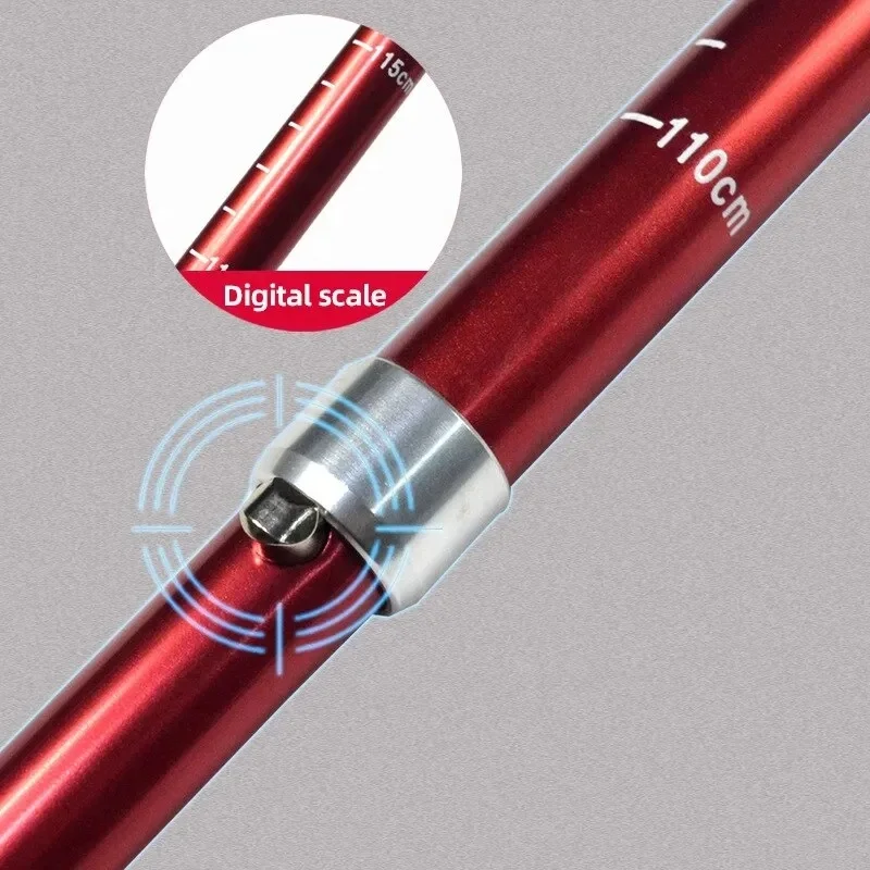 Trekking pole Aluminum alloy folding ultra light ultra short telescopic outdoor walking stick 5