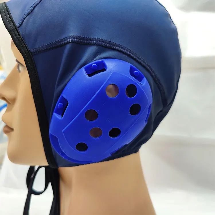 Outdoor water sports swimming cap PU coated water polo cap