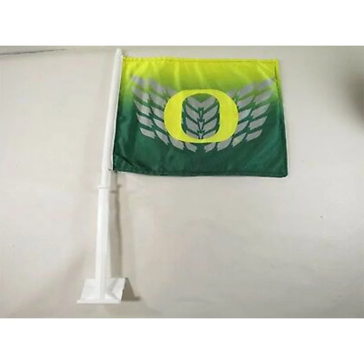 Custom Oregon Ducks NCAA Double Sided Car Flag