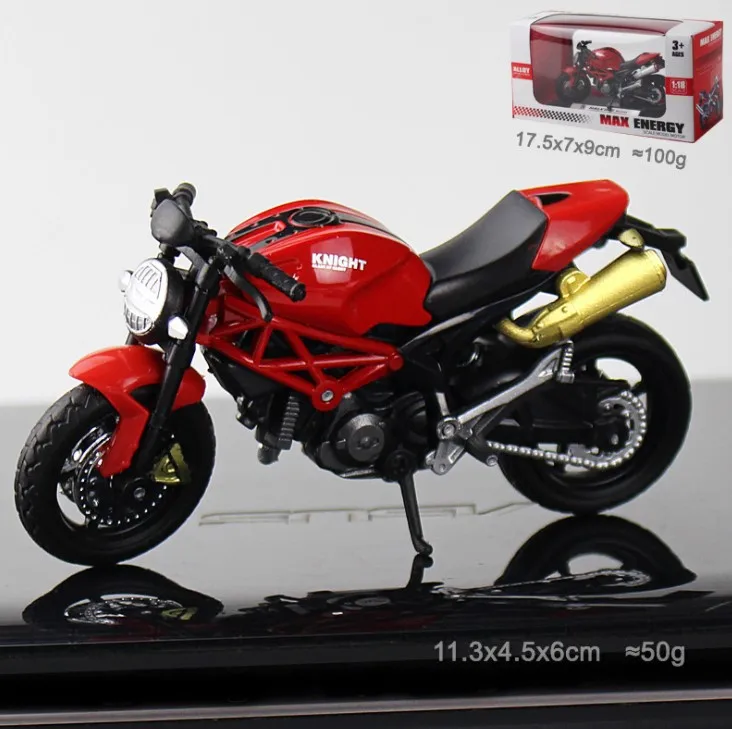  1:18 Модель мотоцикла Yamaha Ducati локомотив гонки из сплава Коллекционная Игрушечная машина для