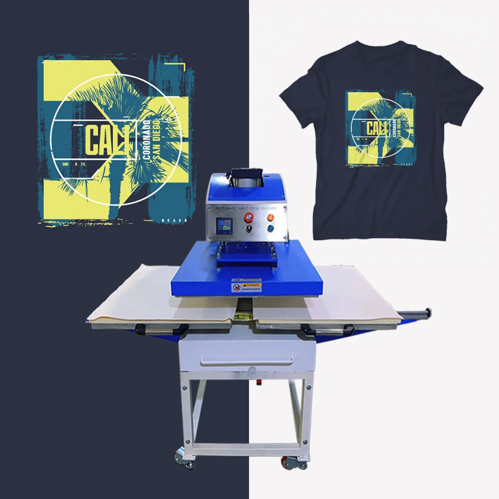 40x60 dual stations heat transfer designs for t shirt automatic heat press machines