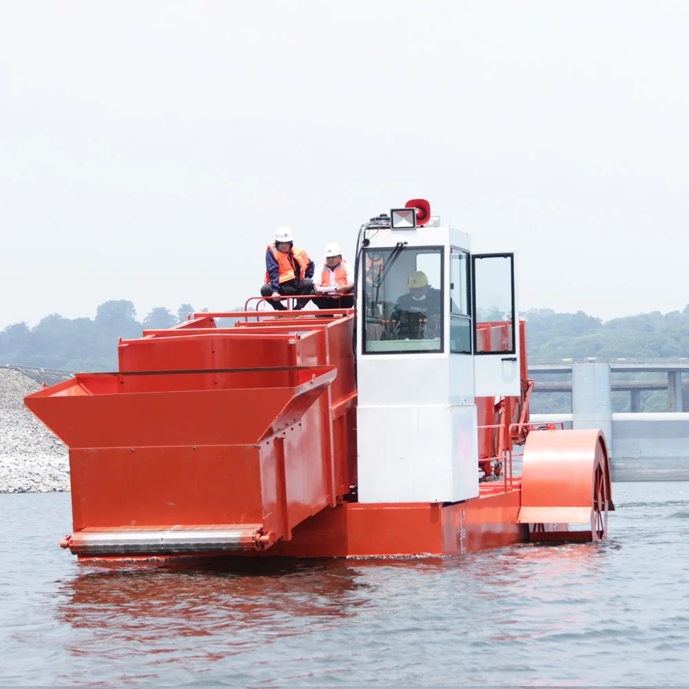 Water Hyacinth Barge Used With Aquatic Weed Harvester For Sale