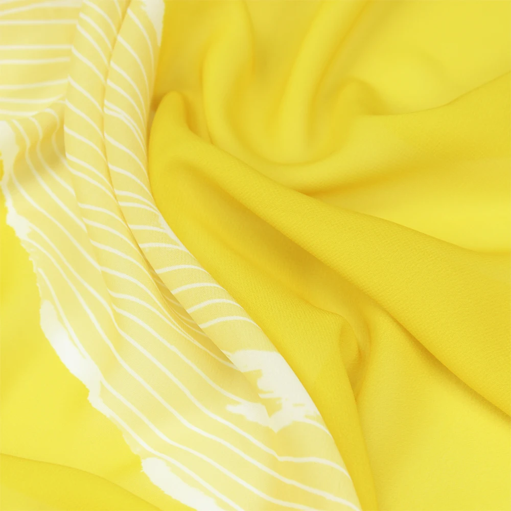 2024 Elegant Printed Floral Chiffon Lightweight Fabric For Pretty Maxi Dresses