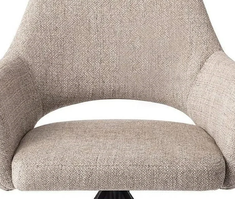 Modern design soft sofa chair unique hollow shape backrest dining armchair for breakfast stellate tube legs handrail chair