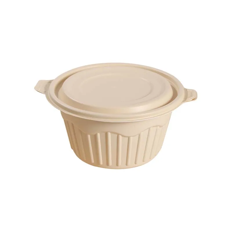 Wholesale Food Container Corn Starch Bowl Disposable Take Away Food Bowl 1250 ml Bento Soup Serving Bowls