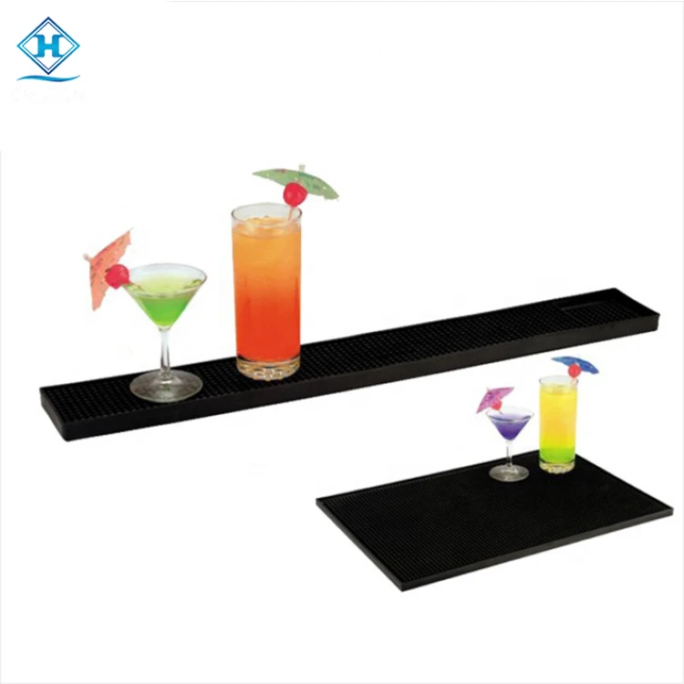Amazon top seller drinking coffee wine glass cups bar beer mats PVC rubber material bar mat