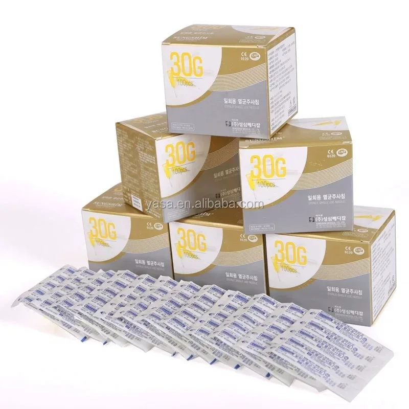 2022 Disposable sterile hypodermic Dental 30g 4MM /13 /25MM filler Dental Endo Irrigation Needle