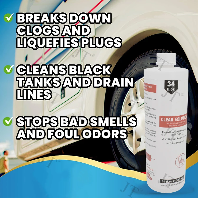 Toilet Unclogging Cleaner Odor Eliminator Fresh Flush Septic Tank Treatment