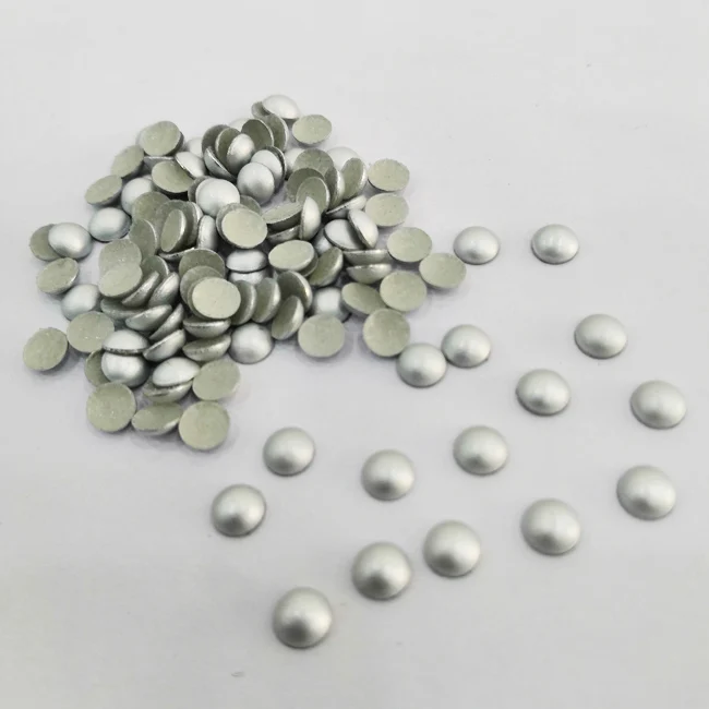 From 1.5MM To 10MM wholesale best quality Matte silver iron on  metal hot fix dome nailhead studs