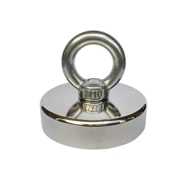 D120 Super Strong Powerful Magnet Fishing Magnet with Eyebolt Pulling Force Salvage pot Magnetic