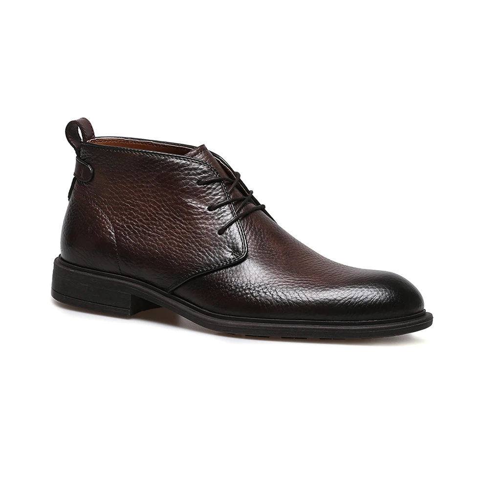 
ABINITIO New Fashion Autumn Winter Brown Leather Men Dress Boot Shoes For Sale 