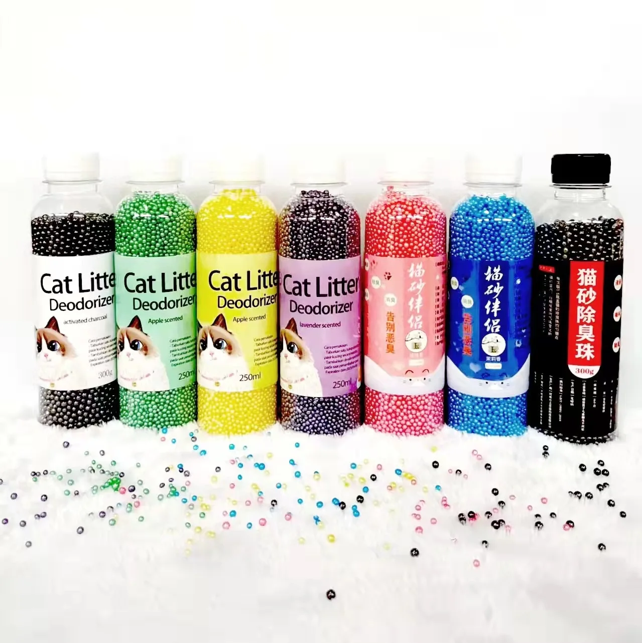 Pet products customized 300g high adsorption cat litter deodorization beads to remove peculiar smell and deodorization beads