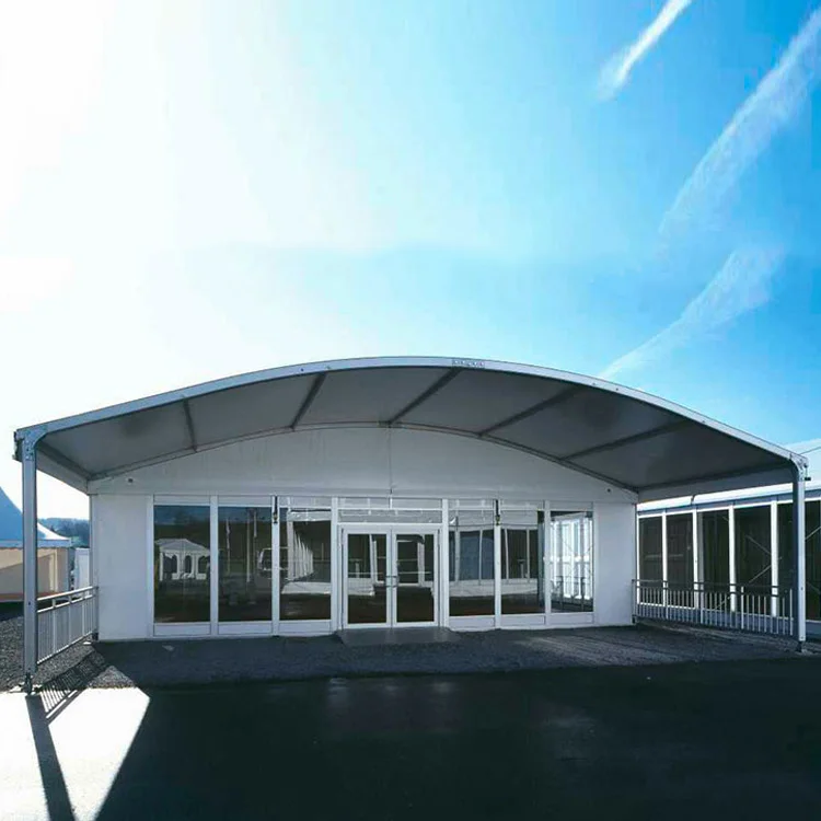 1000 People Outdoor Expo White Arch Trade Show Tent For Commercial Event